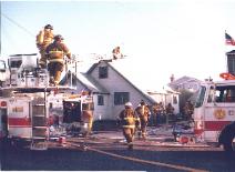 Structure fire on the beach block of 84th Street