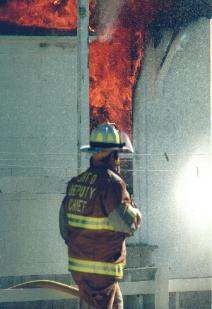 An up close view of the kitchen fire on the 100 block of 83rd Street