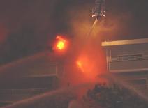 The blaze went on for almost an entire day